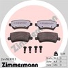 Колодки тормозные задние, дисковые 244969701 ZIMMERMANN