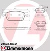 Колодки тормозные дисковые комплект 246231802 ZIMMERMANN