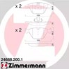 Передние тормозные колодки 246882001 ZIMMERMANN