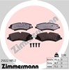 Колодки тормозные 250229852 ZIMMERMANN