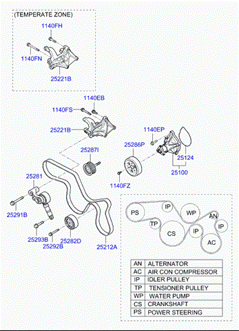 HYUNDAI 252823A001 Паразитный ролик в наличии Сумы