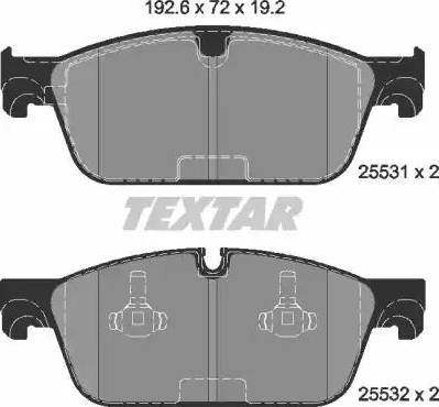 Колодки 2553101 TEXTAR