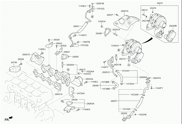 Клапан управления турбиной 282352F700 HYUNDAI