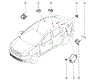 Датчик сигнализации парковки (парктроник), задний 284375765R RENAULT