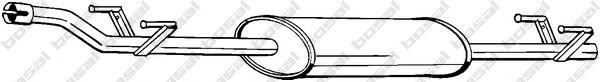 Глушитель передняя часть mercedes-benz sprinter 00-06 (288-231) bosal 288231