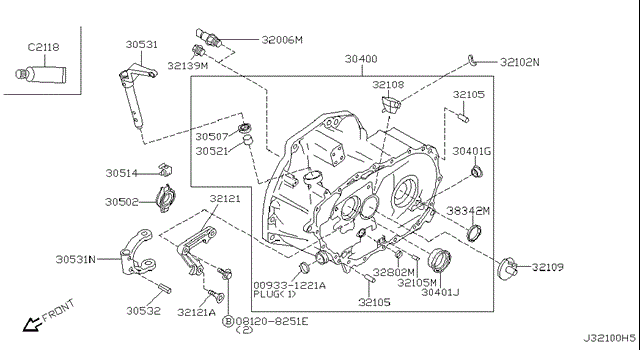NISSAN 3050281N05 Подшипник сцепления выжимной в наличии Винница