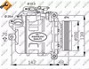 Компрессор системы кондиционирования 32433 NRF