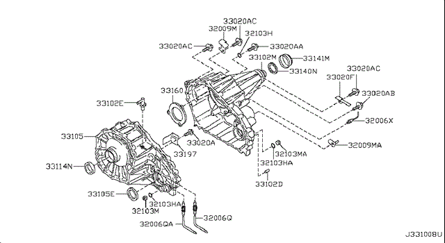NISSAN 331407S110 Сальник раздаточной коробки задний выходной в наличии Сумы
