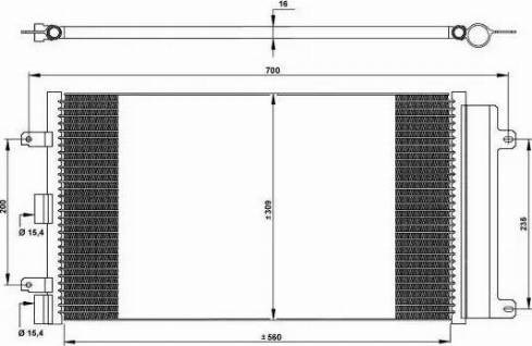 Конденсатор кондиционера 35752 NRF