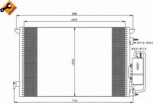 Конденсатор системы охлаждения 35929 NRF