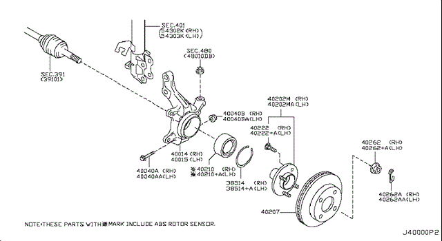 402101HA9D NISSAN Подшипник ступицы купить в Черновцы