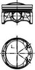 Поршень в комплекте на 1 цилиндр, 1-й ремонт (+0,25) 40251610 KOLBENSCHMIDT