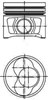 Поршня на 1 цилиндр, STD 40408600 KOLBENSCHMIDT