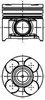 Поршня на 1 цилиндр, STD 40660600 KOLBENSCHMIDT