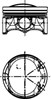 Поршень в комплекте на 1 цилиндр, STD 41197600 KOLBENSCHMIDT