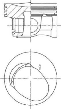 Поршень в сборе 41257600 KOLBENSCHMIDT