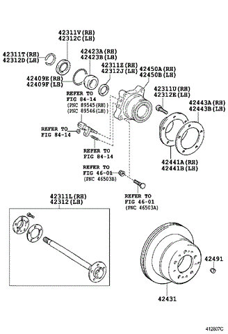 Тормозные диски 4243160290 TOYOTA