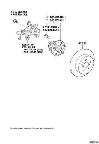 Ступица задняя 4245002270 TOYOTA