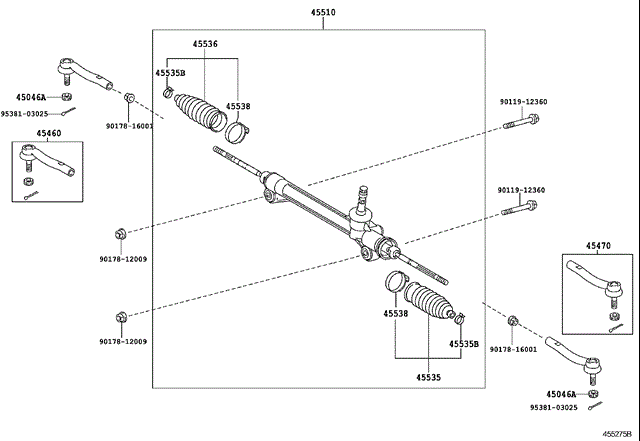 TOYOTA 4546049055 Наконечник рулевой тяги внешний в наличии Днепр