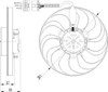 Электровентилятор охлаждения в сборе (мотор+крыльчатка), правый 47398 NRF