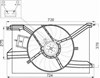 Электровентилятор охлаждения в сборе (мотор+крыльчатка) 47458 NRF