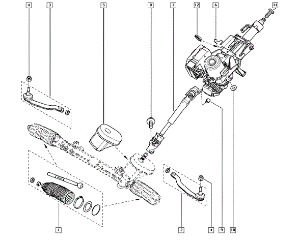 Наконечник рулевой тяги, внешний 485202710R Renault (RVI)