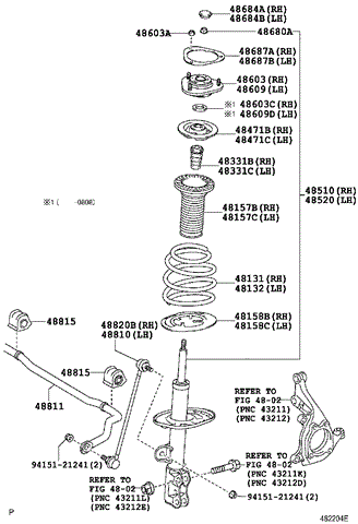 Опора амортизатора переднего (48609-42020) toyota 4860942020