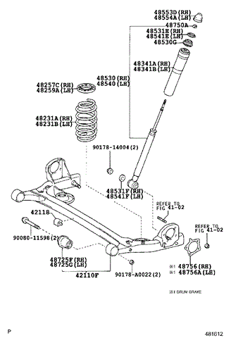 Сайлентблок заднего подрамника 4872508020 TOYOTA