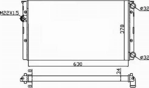 Радиатор охлаждения 50455 NRF