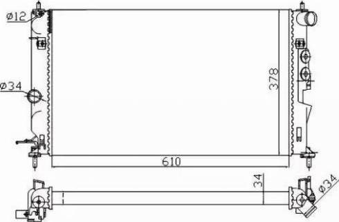 Радиатор охлаждения 50563A NRF
