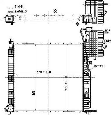 Радиатор 50583 NRF