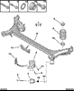 Балка задней подвески поперечная 5148R5 PEUGEOT