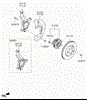 Цапфа передняя левая 51715D7000 HYUNDAI