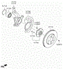 Комплект подшипника ступицы колеса 517200Q000 HYUNDAI