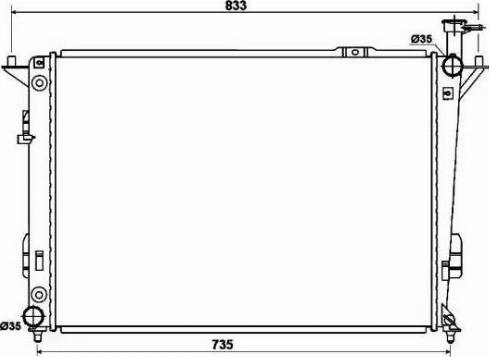 Радиатор 53168 NRF