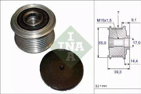 INA 535014210 Шкив генератора в наличии Ужгород