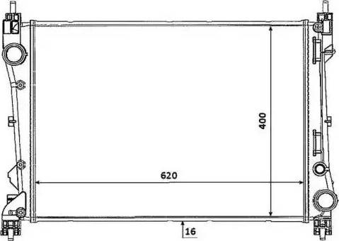 Радиатор 53935 NRF