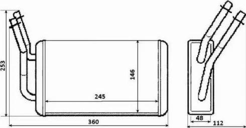 NRF 54230 Радиатор печки (отопителя) в наличии Черкассы