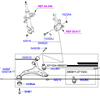 Нижний правый рычаг передней подвески 545012B000 HYUNDAI