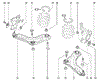 Левый рычаг передней нижней подвески 545018194R RENAULT