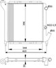 Радиатор водяной 54641 NRF