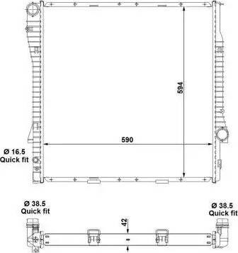 Радиатор 55328 NRF