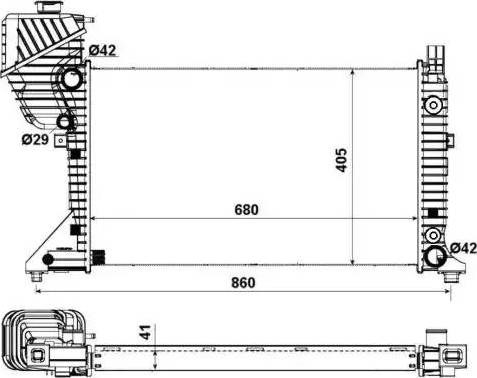 Радиатор 55349A NRF