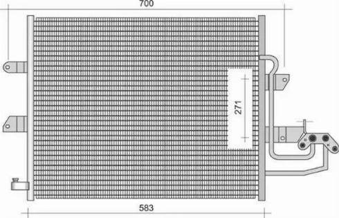 Трубопроводы и радиатор кондиционера 58005211 VAN WEZEL