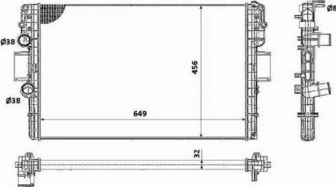 Радиатор 58361 NRF