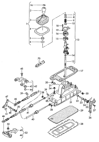 Рычаг коробки передач Ауди A3