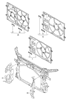 Диффузор радиатора охлаждения в сборе с мотором и крыльчаткой 5Q0121205AQ VAG