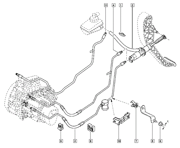 Главный цилиндр 6001548446 RENAULT