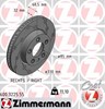 Диск тормозной передний 600322555 ZIMMERMANN