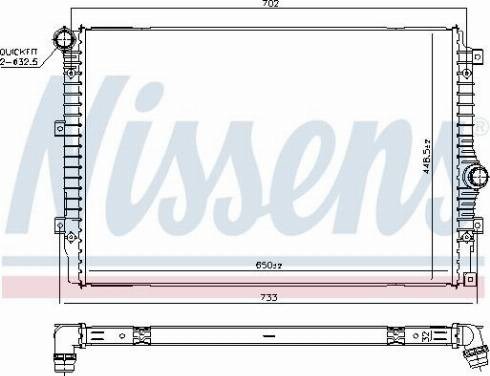 Радиатор 606084 NISSENS